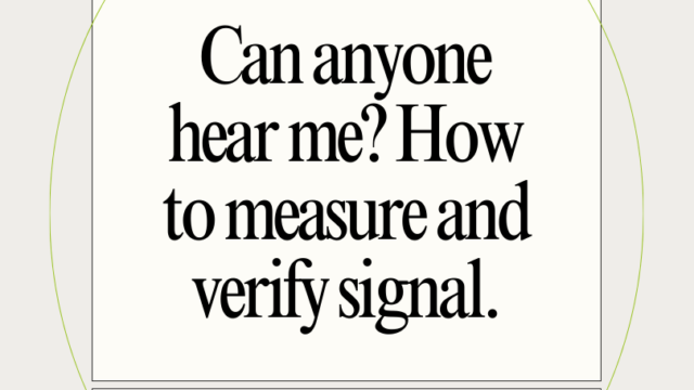 Measuring Signals
